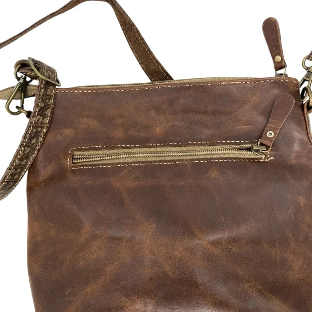 Myra Cowhide Hair On Leather Shoulder Bag